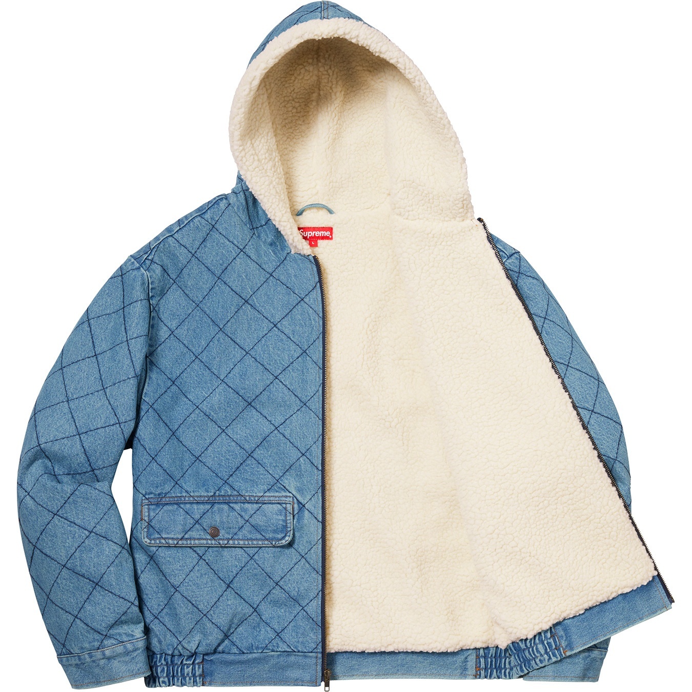 Quilted Denim Pilot Jacket view 11